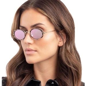 Illesteva Bright Rose Mirror Ravello Sunglasses